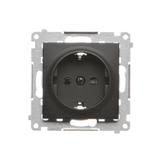 Simon 54 Gniazdo Schuko z przesłonami 16A 250V szybkozłączka czarny DGSz1CZ.01/49 KONTAKT