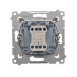 Simon 54 Łącznik dwubiegunowy z podświetleniem LED 10A 250V szybkozłączka kremowy DW2L.01/41 KONTAKT
