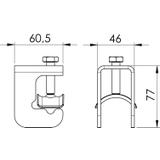 1814 ST D37, Zacisk uziomu z kontrwanienką
