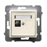 ARIA Gniazdo ekwipotencjalne pojedyncze - kolor ecru