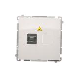 Simon Basic Gniazdo światłowodowe / optyczne pojedyncze SC/APC biały