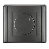 FLEXI Elektroniczny regulator oświetlenia przyciskowo-obrotowy do lamp LED grafitowy 11FRO-2 KARLIK