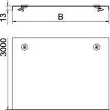 WDRL 1116/40, POKRYWA DRABINKI 400MM FS