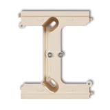 DECO Moduł rozszerzający puszkę natynkową pojedynczą, składaną do ramek wielokrotnych DECO beżowy