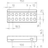 LVG 60, ŁĄCZNIK WZDŁUŻNY LVG 60MM FT