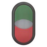 M22S-DDL-GR Napęd przycisku podwójny zielony/czerwony z podświetleniem z samopowrotem 216699 EATON