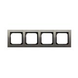 SONATA STAL INOX Ramka poczwórna kolor stal inox R-4RM/37 OSPEL