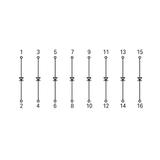 otwarta bramka diodowa 8x1N 4007