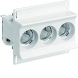 Gniazdo bezp. ceram. D02/3 E18 3P 3278/3VR 63A 400VAC TS35 zac.śr.M5 jarzm 25mm2 LD02K63-3KS HAGER