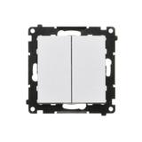 Simon 55 Łącznik krzyżowy podwójny bez piktogramu szybkozłączka Aluminium mat TW7/2.01/X/143 KONTAKT