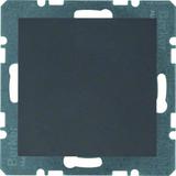 BERKER B.Kwadrat/B.3/B.7 Zaślepka z płytką czołową bez pazurków rozporowych antracyt 10091606 HAGER