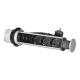 Gniazdo meblowe O6cm wysuwane z blatu z ładowarką USB, blokadą i przewodem 1,8m, 3x2P+Z (Schuko), 2x OR-AE-1349(GS) ORNO