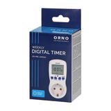 Elektroniczny programator czasowy 16 programów wersja Schuko OR-PRE-409(GS) ORNO