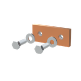 ZX1185 Łącznik Cu 40x10 1pol