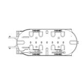 Kaseta dla 24 włókien do osłon FOSC serii A