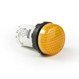 Lampka monoblok LED. wypukły klosz. żółta