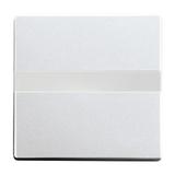 FUTURE Klawisz z polem opisowym Z pryzmatem do równomiernego podświetlenia opisu aluminiowo srebrny