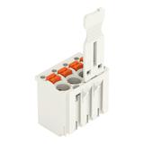 Gniazdo picoMAX raster 3,5mm 4‑biegunowy z płytką uchwytową 2091‑1104 /100szt./ WAGO
