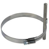 Wspornik do drutu 8 mm z obejmą PPS do rury spustowej, stal nierdzewna NIRO