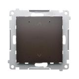 Simon 54 Lokalny sterownik roletowy z automatyczną kalibracją i programowalną pozycją ulubioną brąz