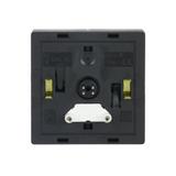 FUTURE Element obsługi z lampką neonową. Do ściemniacza świecznikowego z pamięcią 6565 U czarny mato