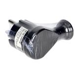 Wtyczka kątowa Uni-Schuko czarna OR-AE-13261/B ORNO