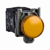 Harmony XB4 Lampka sygnalizacyjna pomarańczowa żarówka 110/120V metalowy typowa XB4BV35 Schneider
