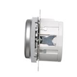 Simon 54 Ściemniacz obrotowy dwubiegunowy do LED ściemnialnych 230V 5-215W srebrny mat *Wymagana instalacja 4-przewodowa DS9L2.01/43 KONTAKT
