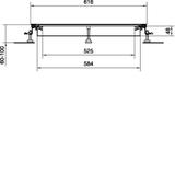 tehalit.BK Kanał współpoziomy wanna stalowa BKW 600x(60-100)mm stal BKW600060 HAGER