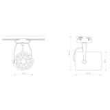 Nowodvorski lampa szynowa LED Profile Store Pro 12W 1440lm 4000K czarna CRI 80 24° 8326