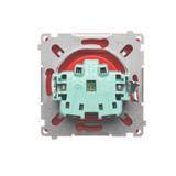 Simon Basic Gniazdo wtyczkowe z uziemieniem z przesł. torów prądowych bryzgoszczelne IP44 16A 250V zaciski śrubowe klapka transp. czerwone BMGZ1BZ.01/22A BMGZ1Bz.01/22a KONTAKT