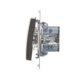 Simon 54 Łącznik schodowy 16A 250V zaciski śrubowe brąz mat DW6A.01/46 KONTAKT