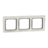 Sedna Design & Elements Ramka potrójna szkło białe efekt szkła SDD360803 Schneider