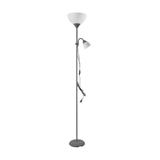 Lampa stojąca podłogowa URLAR 175 cm max 25W E27 max 25W E14 szara LS-2/G ORNO