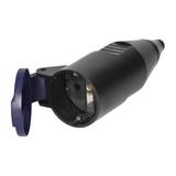 Gniazdo warsztatowe z klapką Schuko czarny OR-AE-13257(GS) ORNO