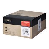 MALTA SP 3, oprawa ścienno-sufitowa, GU10 max. 3x12W, IP20, biała, okrągła podstawa AD-OP-6484WGU10 ORNO
