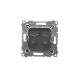 Simon 54 Gniazdo HDMI podwójne brąz mat DGHDMI2.01/46 KONTAKT