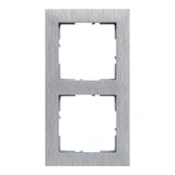 SUNO - Ramka - 2x, Aluminium szczotkowane, Legrand