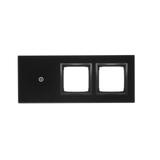 Simon 54 Touch Panel dotykowy S54 Touch 3 moduły 1 pole dotykowe + 2 otwory na osprzęty S54 zastygła lawa DSTR3100/73 KONTAKT