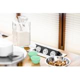 PRZEDŁUŻACZ BIURKOWY 3X GNIAZDO Z UZIEMIENIEM, KABEL ZASILAJACY Z WTYCZKĄ, ALUMINIUM