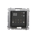 Simon 54 Regulator temperatury z wyświetlaczem z czujnikiem wewnętrznym 16(2) A 230V czarny