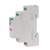 Przekaźnik bistabilny z wyłącznikiem czasowym 9-30 V AC/DC na szynę DIN z przekaźnikiem inrush 160A/20ms BIS-413-LED-24V F&F