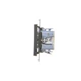 Simon 55 Przycisk zwierny poczwórny 10 AXm szybkozłączka Czarny mat