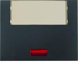 BERKER K.1 Klawisz z soczewką i dużym polem opisowym antracyt mat lakierowana 14967006 HAGER