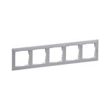 Suno Ramka Pięciokrotna 5-Krotna Cement 721545 LEGRAND