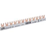 Szyna łączeniowa widełkowa 1P 80A 12mm2 (12 mod.) IZ12/1F/12 002921018 ETI