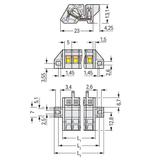 Gniazdo MCS‑MIDI Classic kątowe 16‑biegunowe jasnoszare raster 5mm 721‑316/031‑000 /10szt./ WAGO