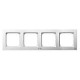 AS ANTYBAKTERYJNY Ramka poczwórna do łączników IP-44 produkt zawiera szkło fosforanowo-srebrowe - ko