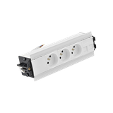 SIMON 480 TS48-530E300K0-33 Indesk 3 gn. typ E i płytka dla 2 złączy RJ45 keystone; złącze 10 cm prz