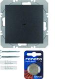 BERKER B.X/S.1 KNX RF quicklink Przycisk pojedynczy płaski antracyt 85655285 HAGER